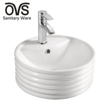 ovs popular design white color round wash basin